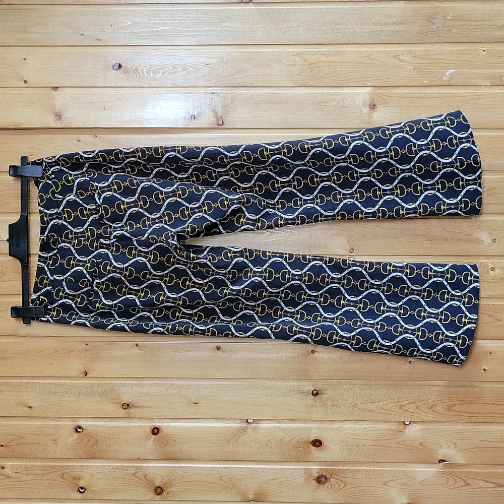 Zara Flared Chain Print Pants - Picture 5 of 6
